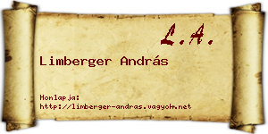 Limberger András névjegykártya